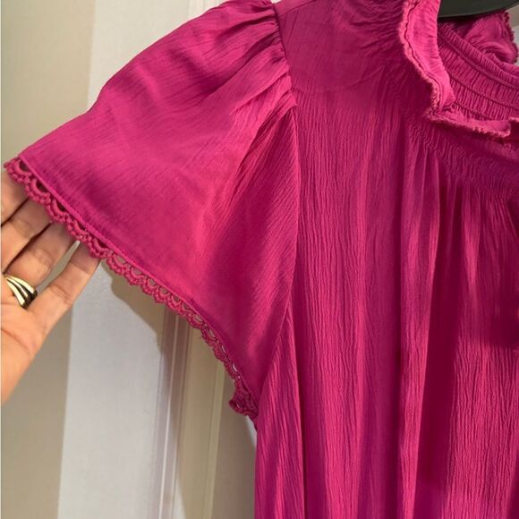 NWT Jessica Simpson Lexie Pink Maxi Dress Sz L - Picture 5 of 10